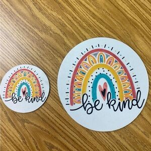 Be kind coaster and mousepad